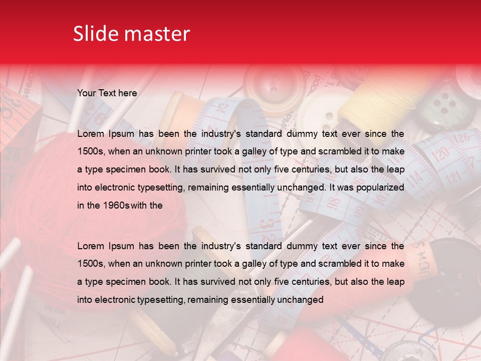 Thread Work Art PowerPoint Template