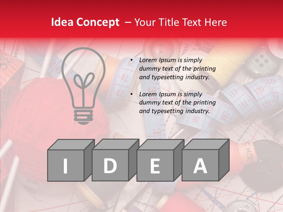 Thread Work Art PowerPoint Template