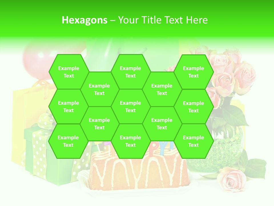 Ribbon Congratulations Green PowerPoint Template