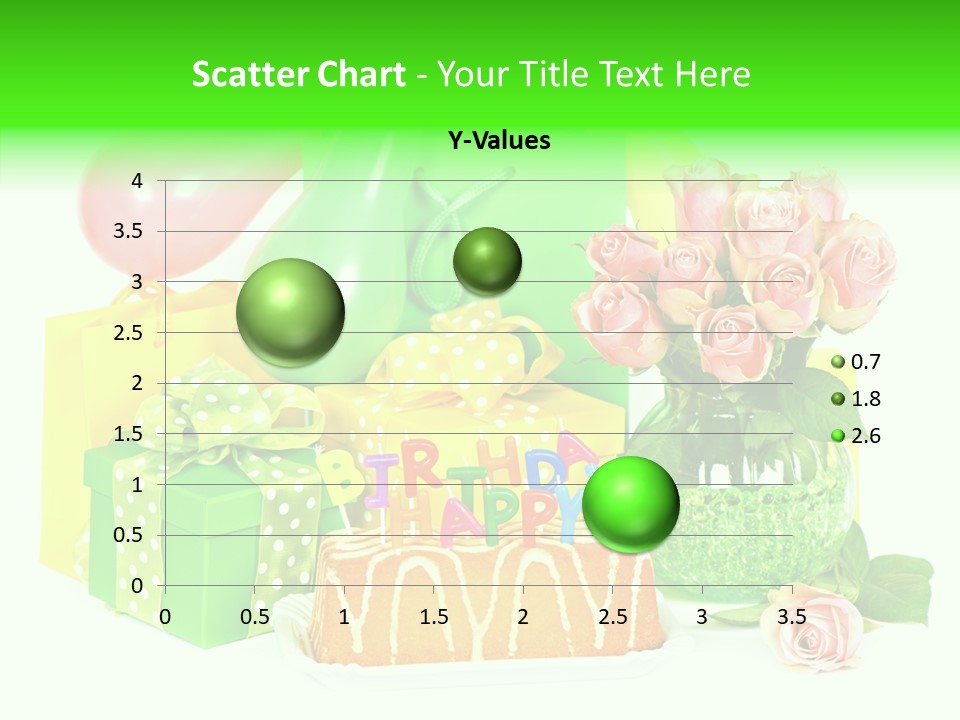 Ribbon Congratulations Green PowerPoint Template