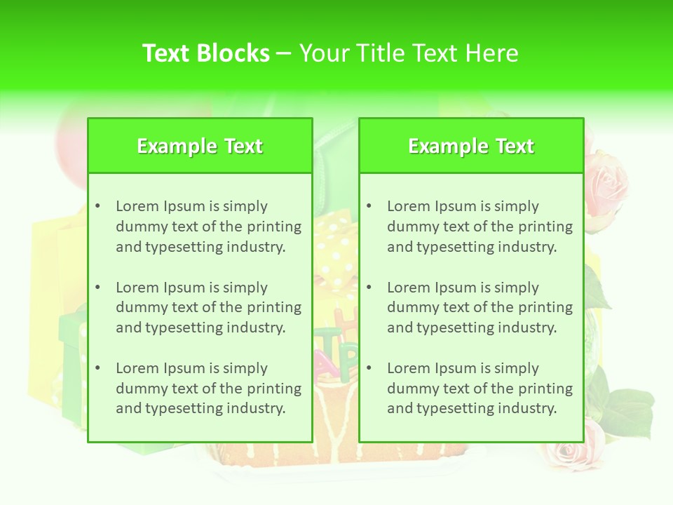 Ribbon Congratulations Green PowerPoint Template