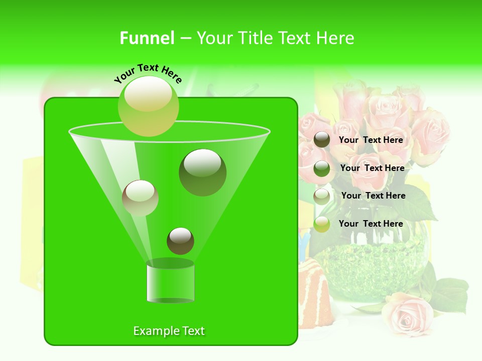 Ribbon Congratulations Green PowerPoint Template