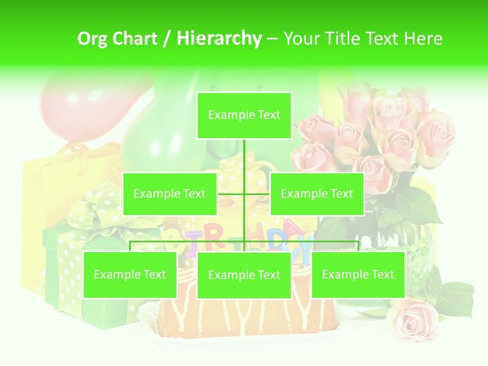 Ribbon Congratulations Green PowerPoint Template