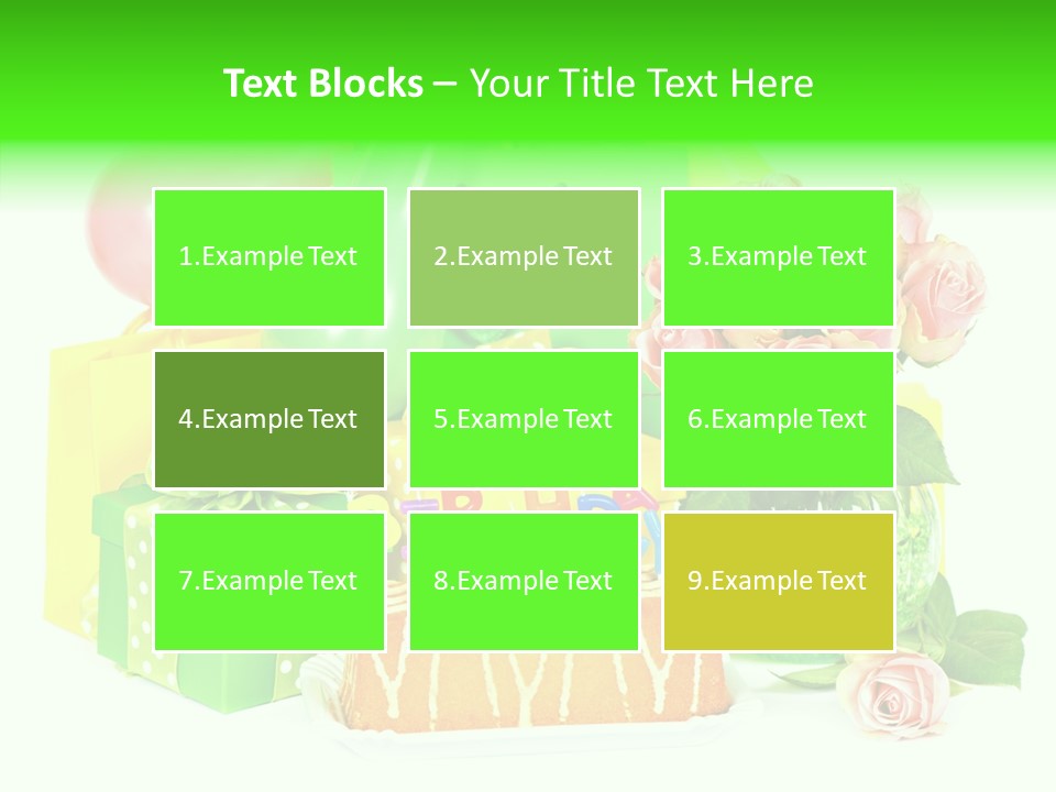 Ribbon Congratulations Green PowerPoint Template