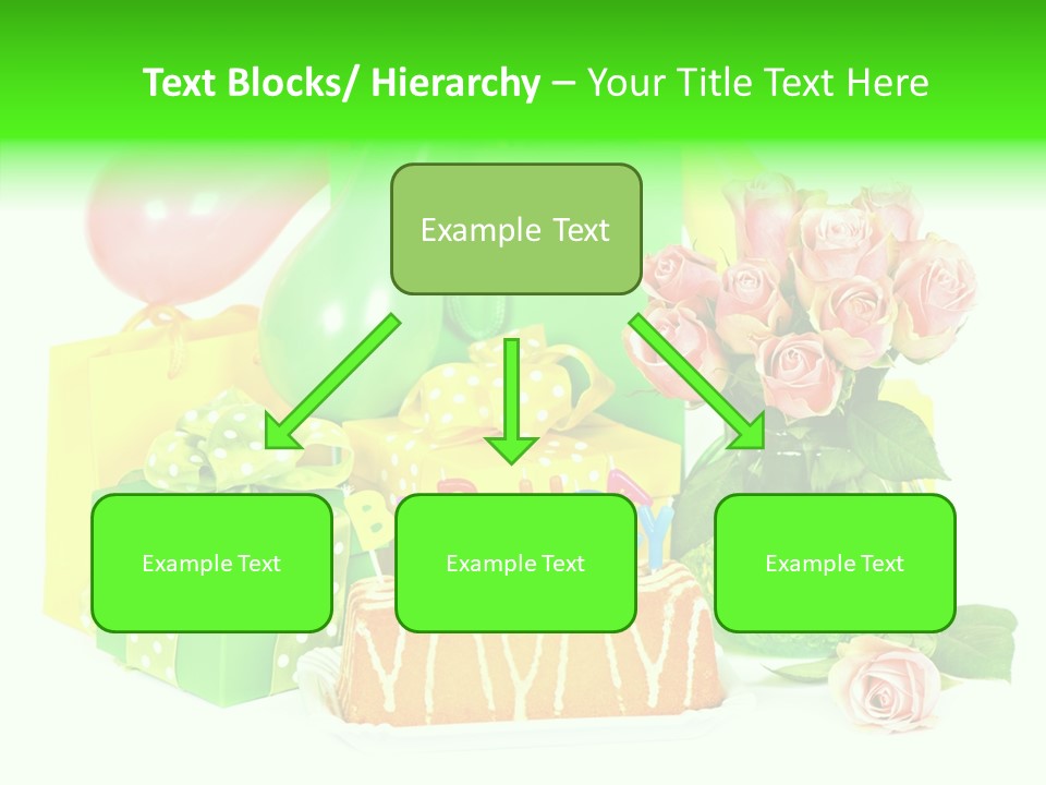 Ribbon Congratulations Green PowerPoint Template