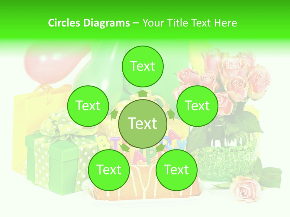 Ribbon Congratulations Green PowerPoint Template