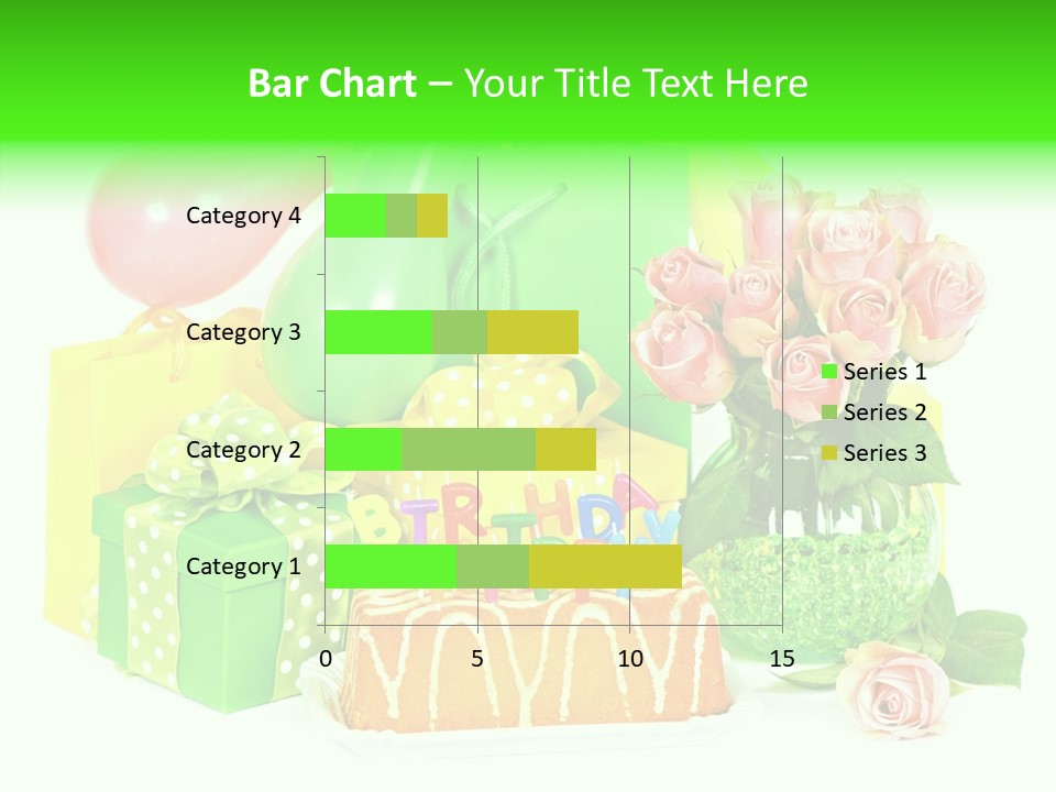 Ribbon Congratulations Green PowerPoint Template