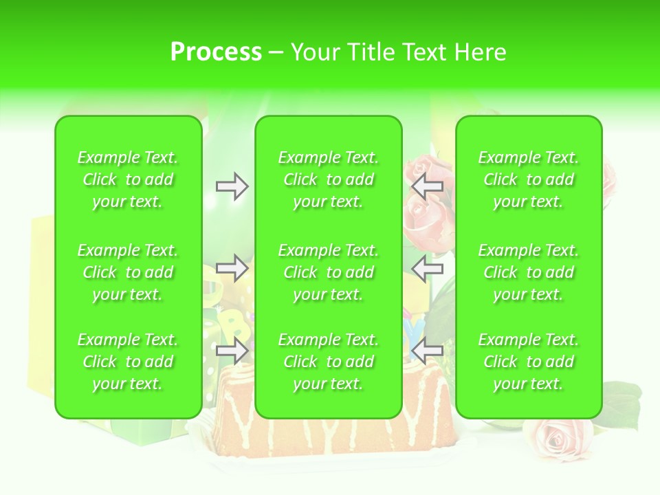 Ribbon Congratulations Green PowerPoint Template