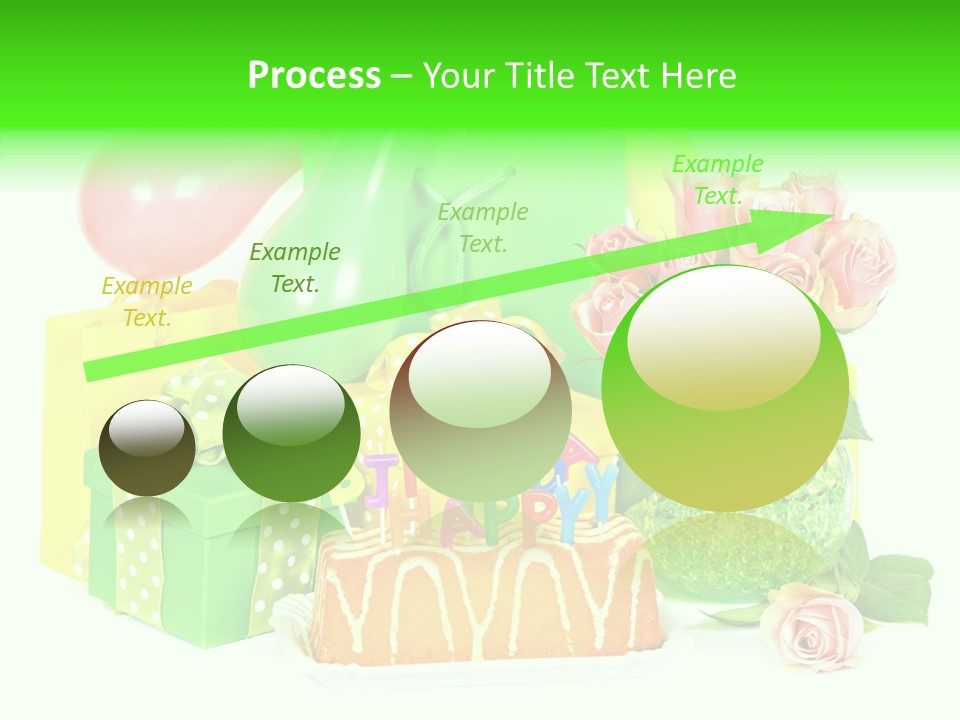 Ribbon Congratulations Green PowerPoint Template