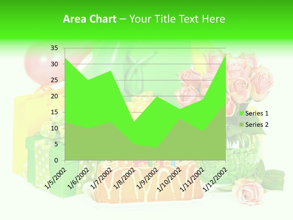 Ribbon Congratulations Green PowerPoint Template