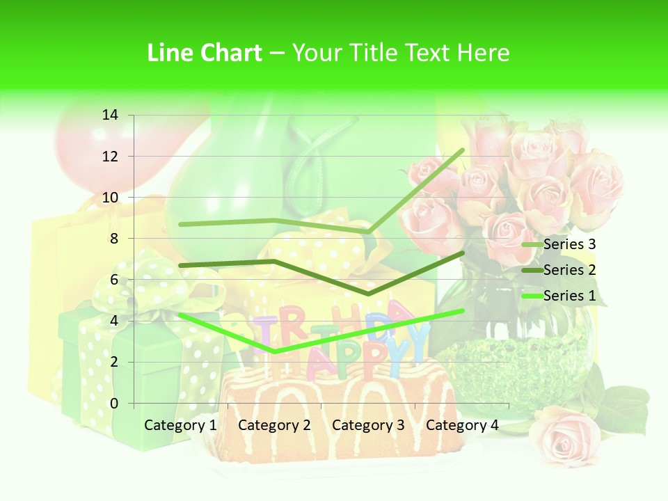 Ribbon Congratulations Green PowerPoint Template