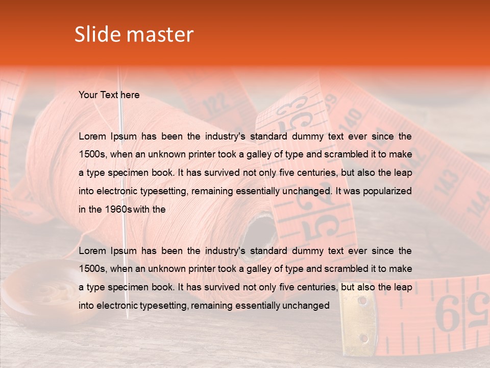 Vintage Old Button PowerPoint Template