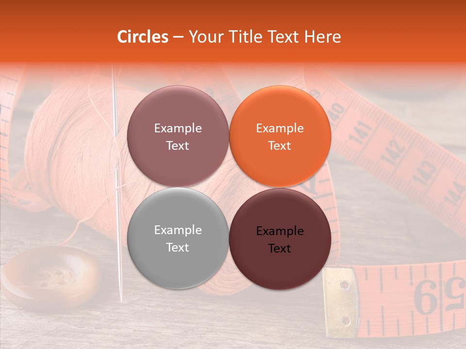 Vintage Old Button PowerPoint Template