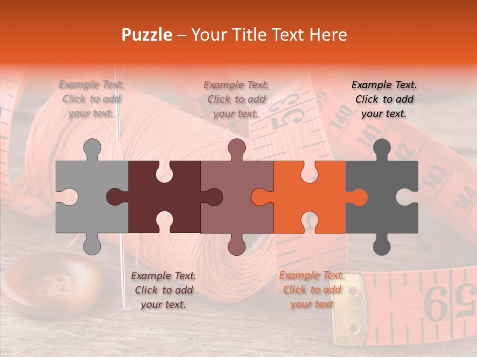 Vintage Old Button PowerPoint Template