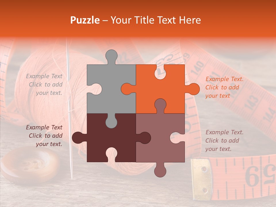 Vintage Old Button PowerPoint Template