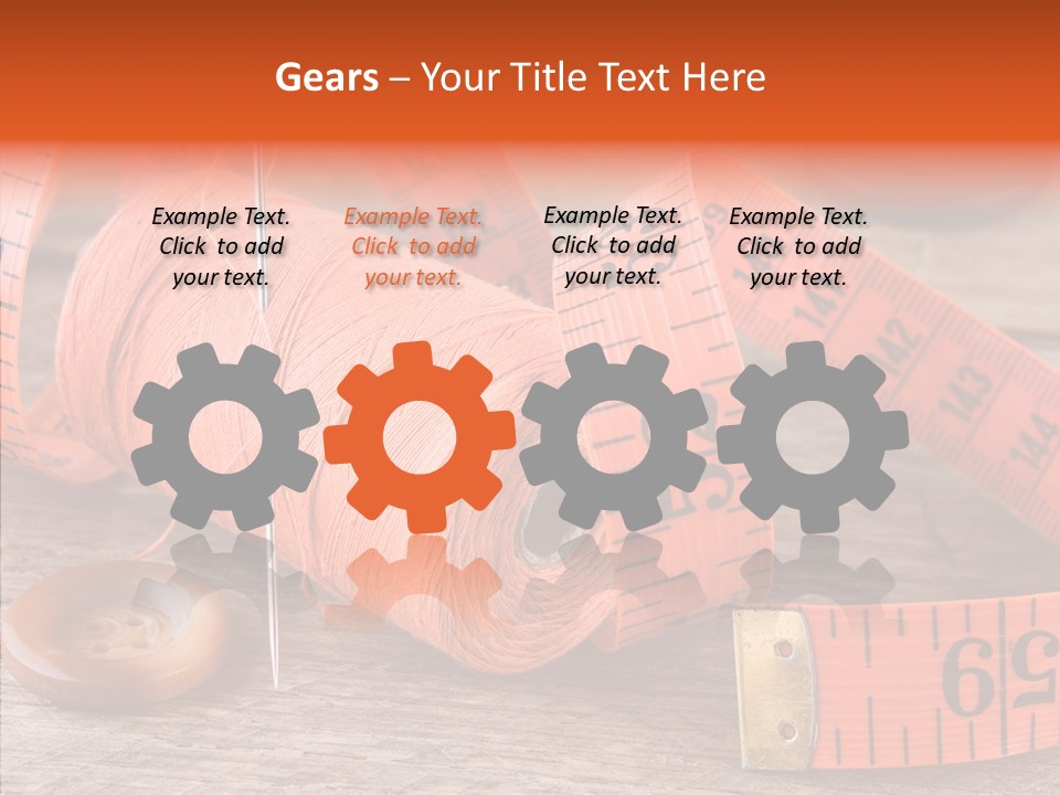 Vintage Old Button PowerPoint Template