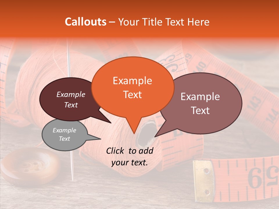 Vintage Old Button PowerPoint Template