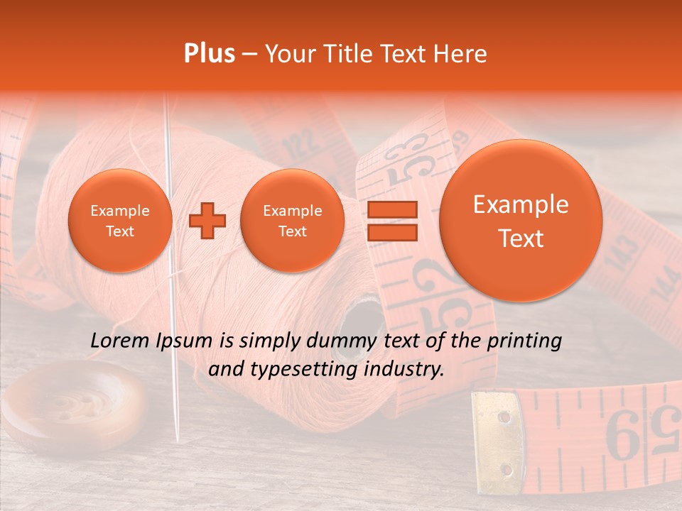 Vintage Old Button PowerPoint Template