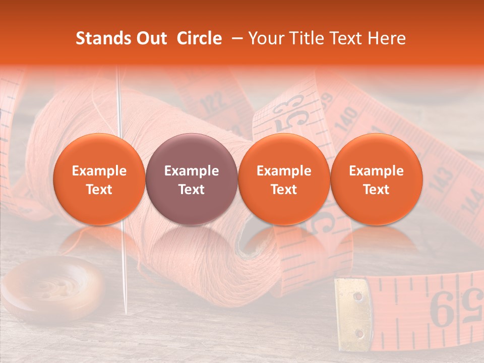 Vintage Old Button PowerPoint Template