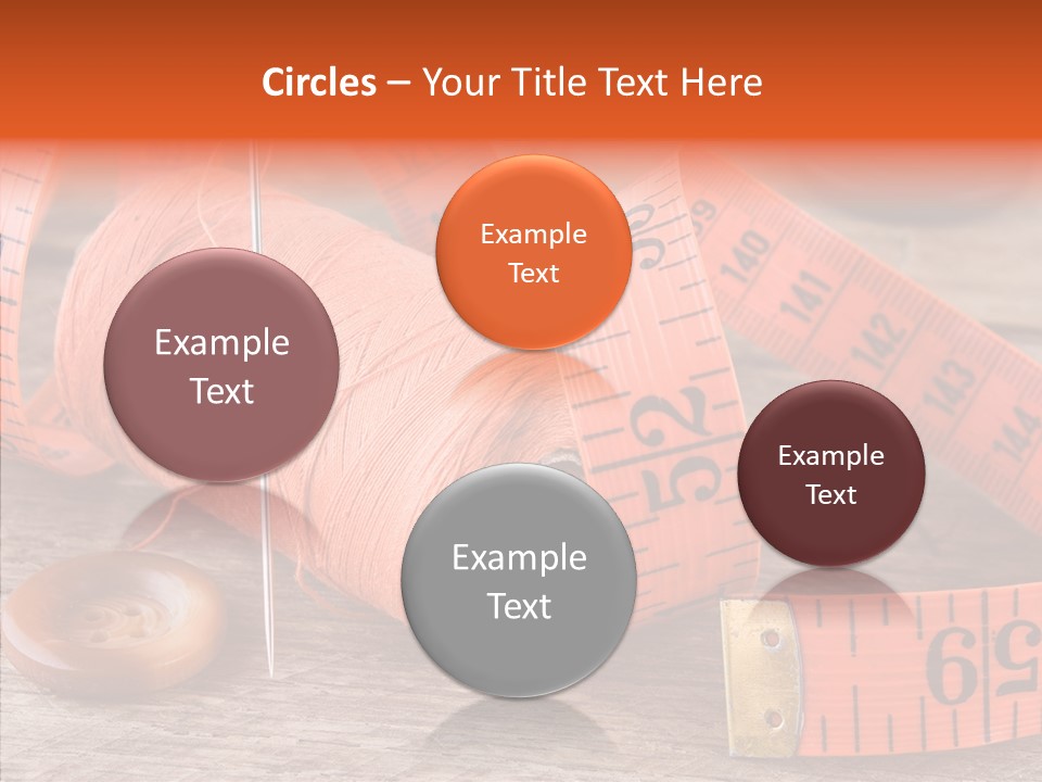 Vintage Old Button PowerPoint Template