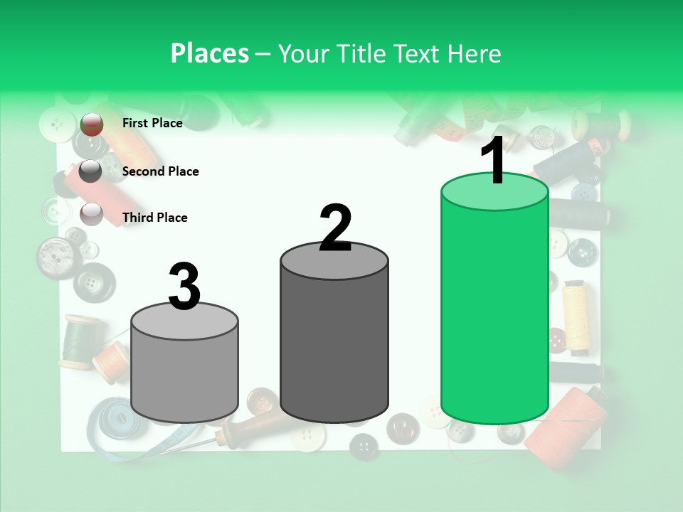 Seamstress Sewing Needle PowerPoint Template