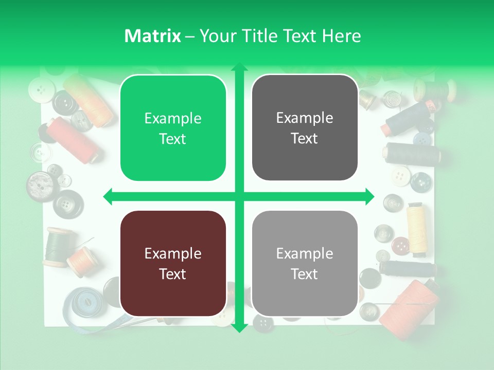 Seamstress Sewing Needle PowerPoint Template