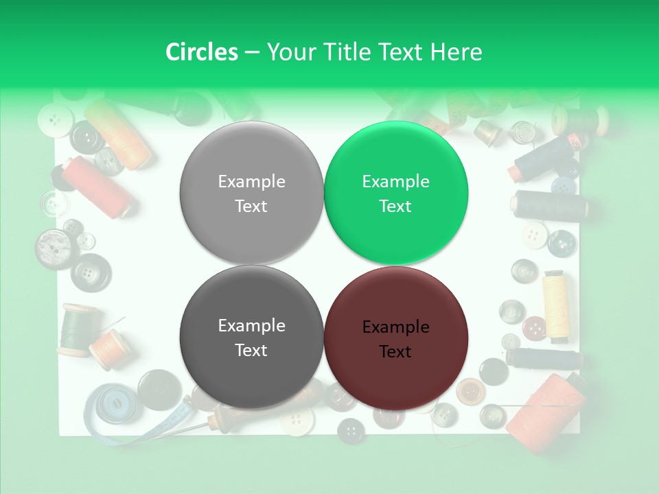 Seamstress Sewing Needle PowerPoint Template