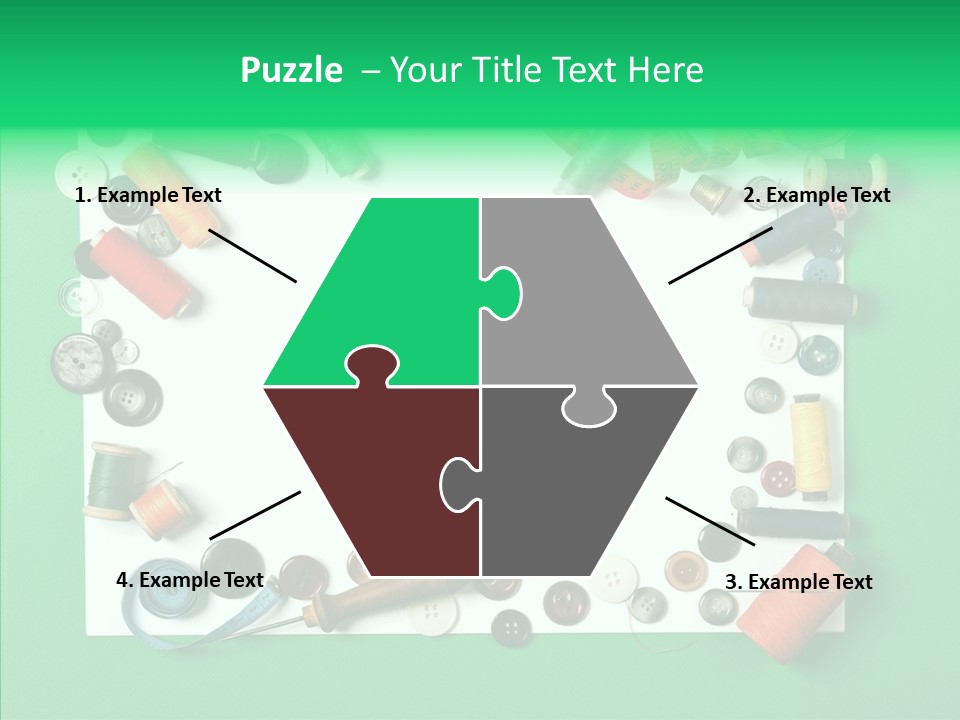 Seamstress Sewing Needle PowerPoint Template