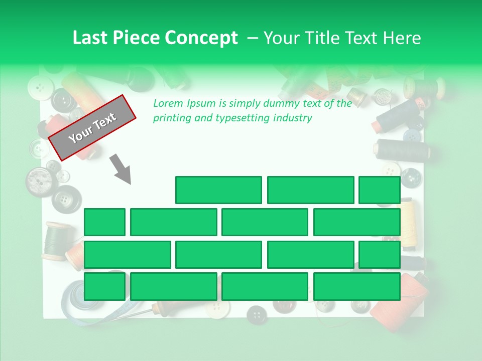 Seamstress Sewing Needle PowerPoint Template