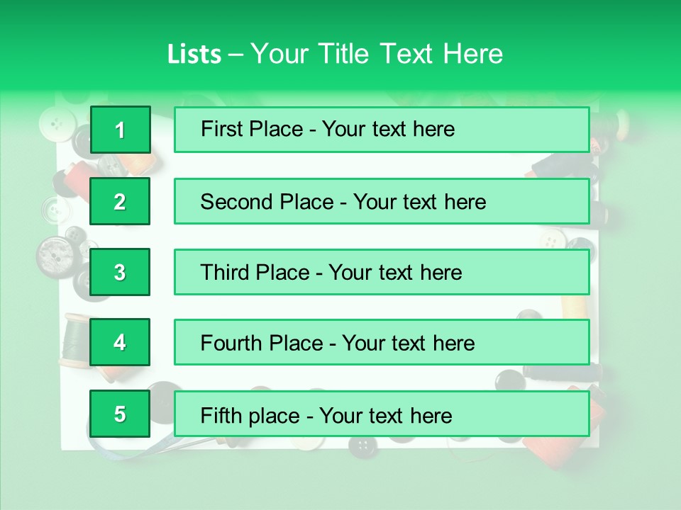 Seamstress Sewing Needle PowerPoint Template