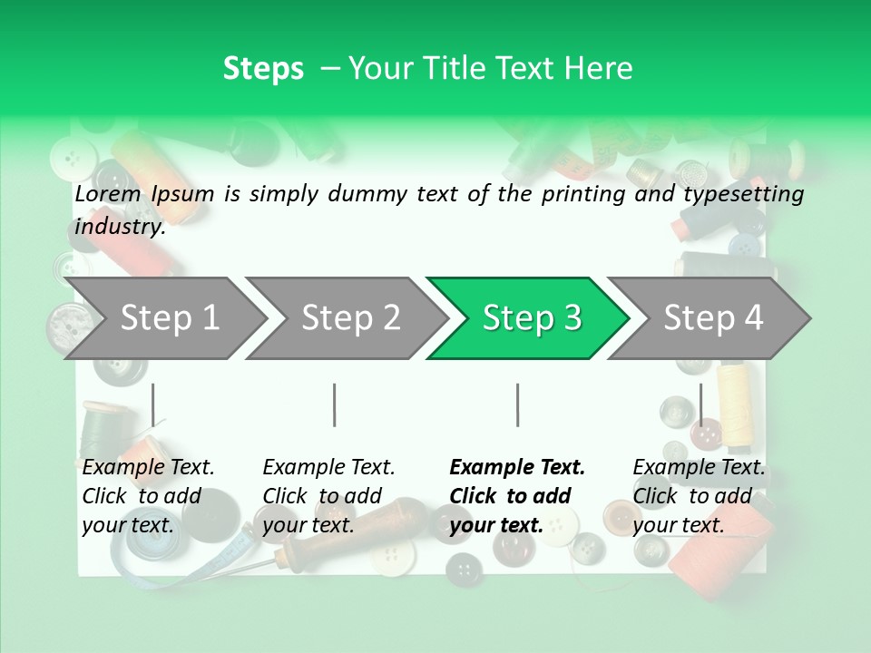 Seamstress Sewing Needle PowerPoint Template