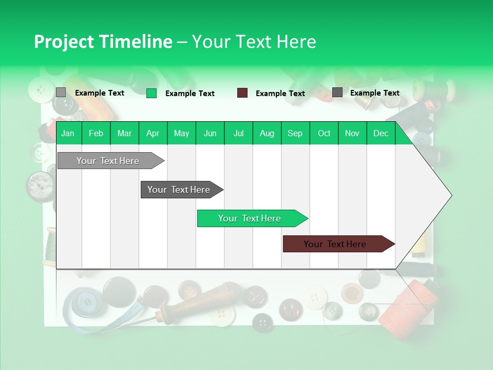 Seamstress Sewing Needle PowerPoint Template
