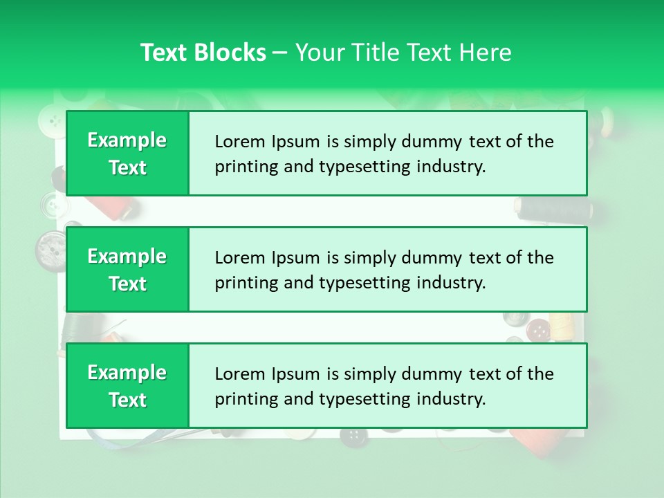 Seamstress Sewing Needle PowerPoint Template