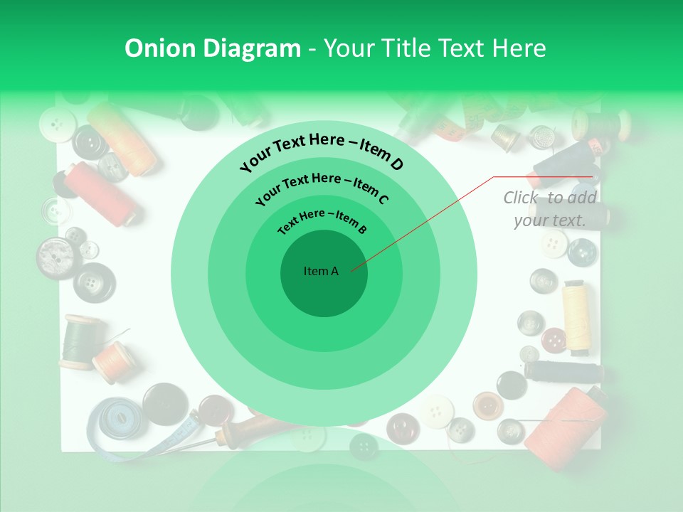 Seamstress Sewing Needle PowerPoint Template