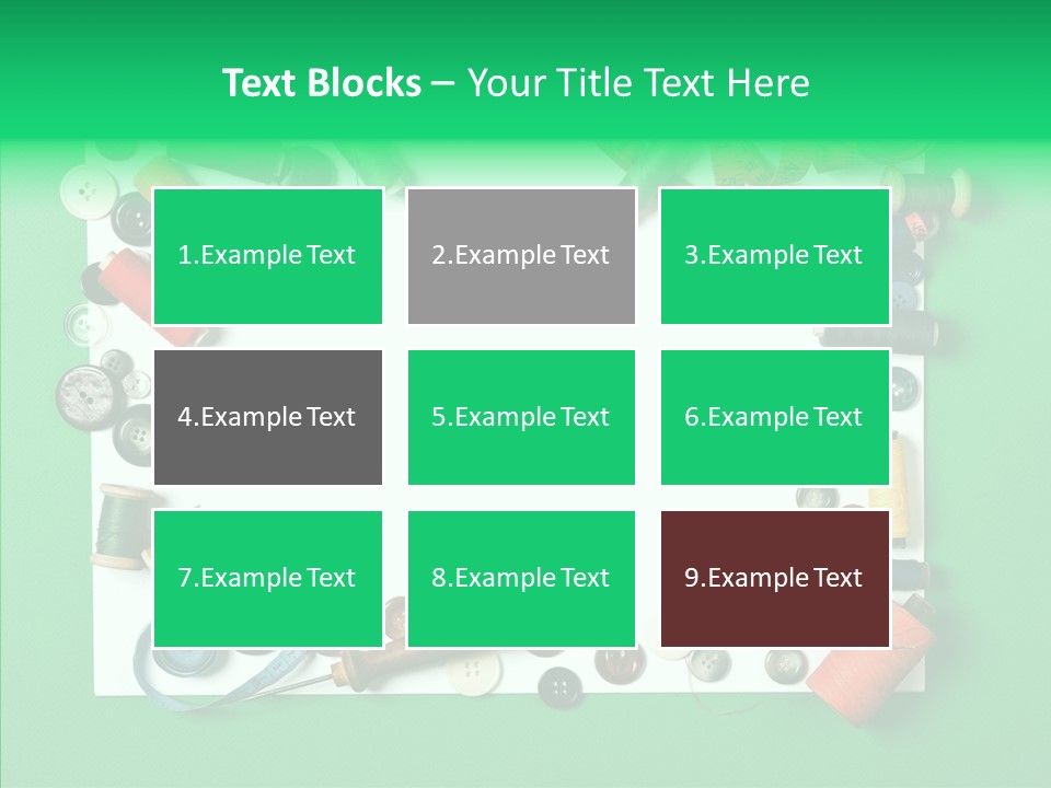 Seamstress Sewing Needle PowerPoint Template