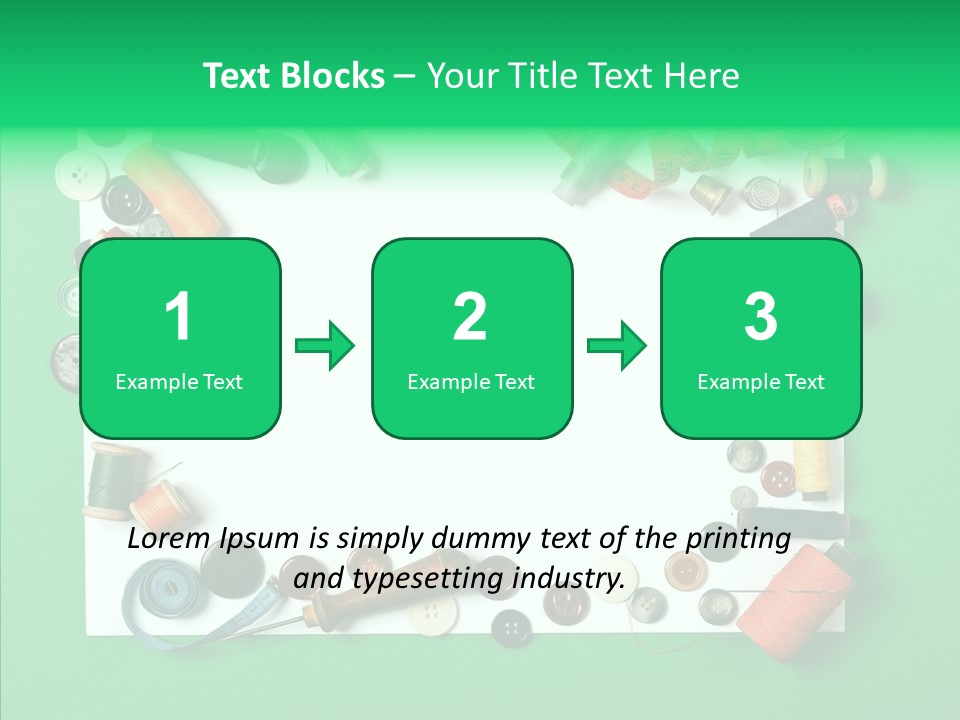 Seamstress Sewing Needle PowerPoint Template