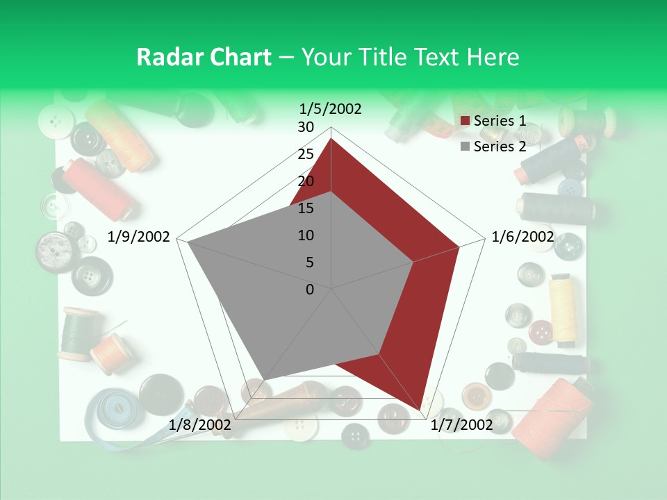 Seamstress Sewing Needle PowerPoint Template