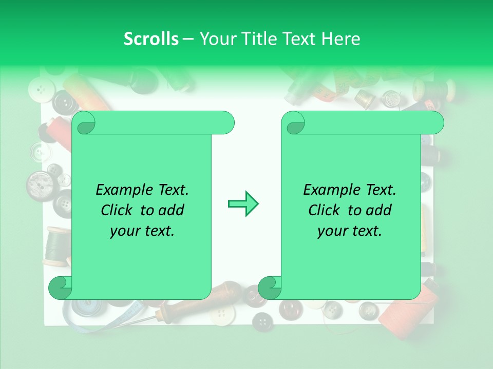 Seamstress Sewing Needle PowerPoint Template