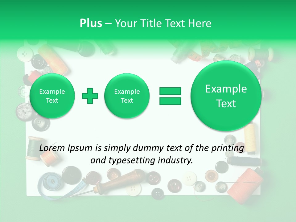Seamstress Sewing Needle PowerPoint Template
