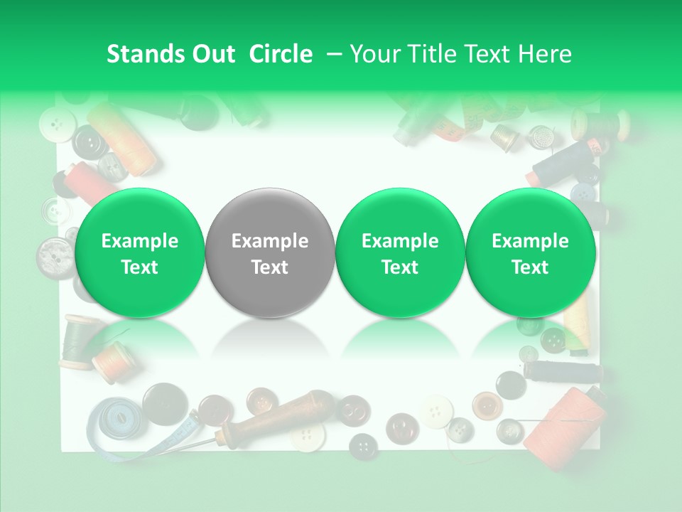 Seamstress Sewing Needle PowerPoint Template