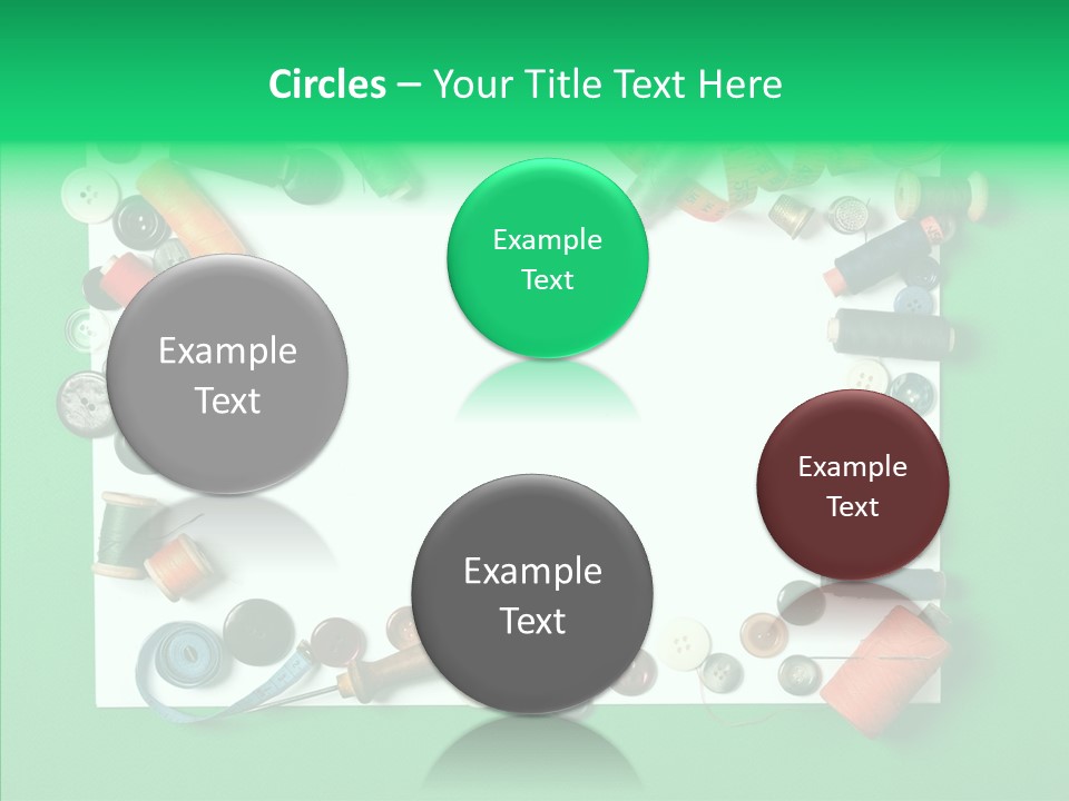 Seamstress Sewing Needle PowerPoint Template