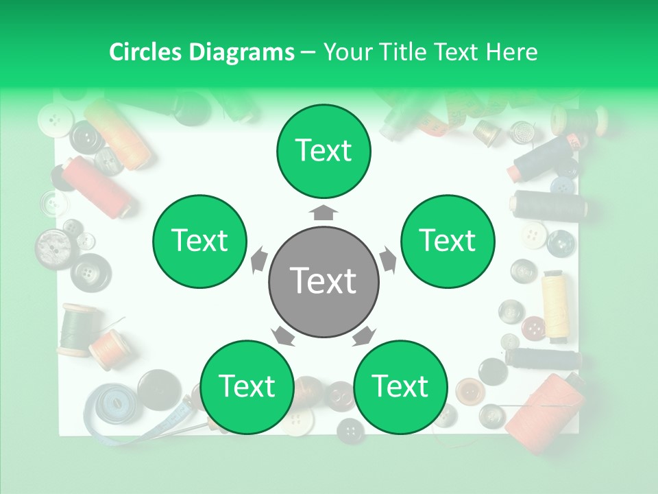 Seamstress Sewing Needle PowerPoint Template