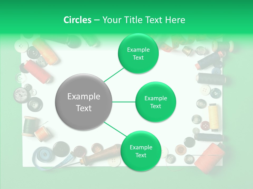 Seamstress Sewing Needle PowerPoint Template