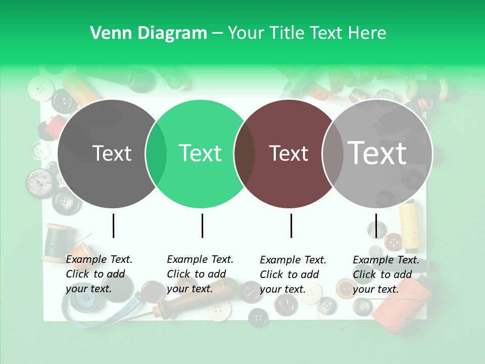Seamstress Sewing Needle PowerPoint Template