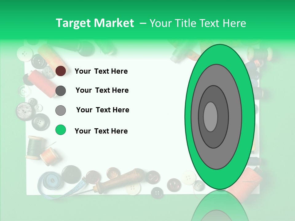 Seamstress Sewing Needle PowerPoint Template