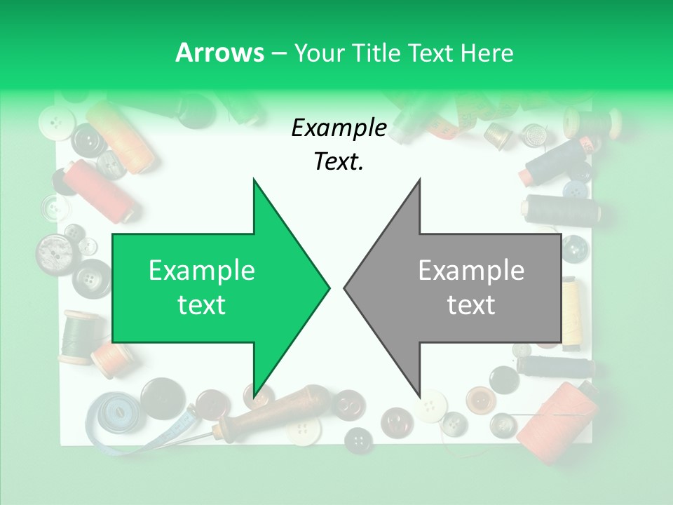 Seamstress Sewing Needle PowerPoint Template