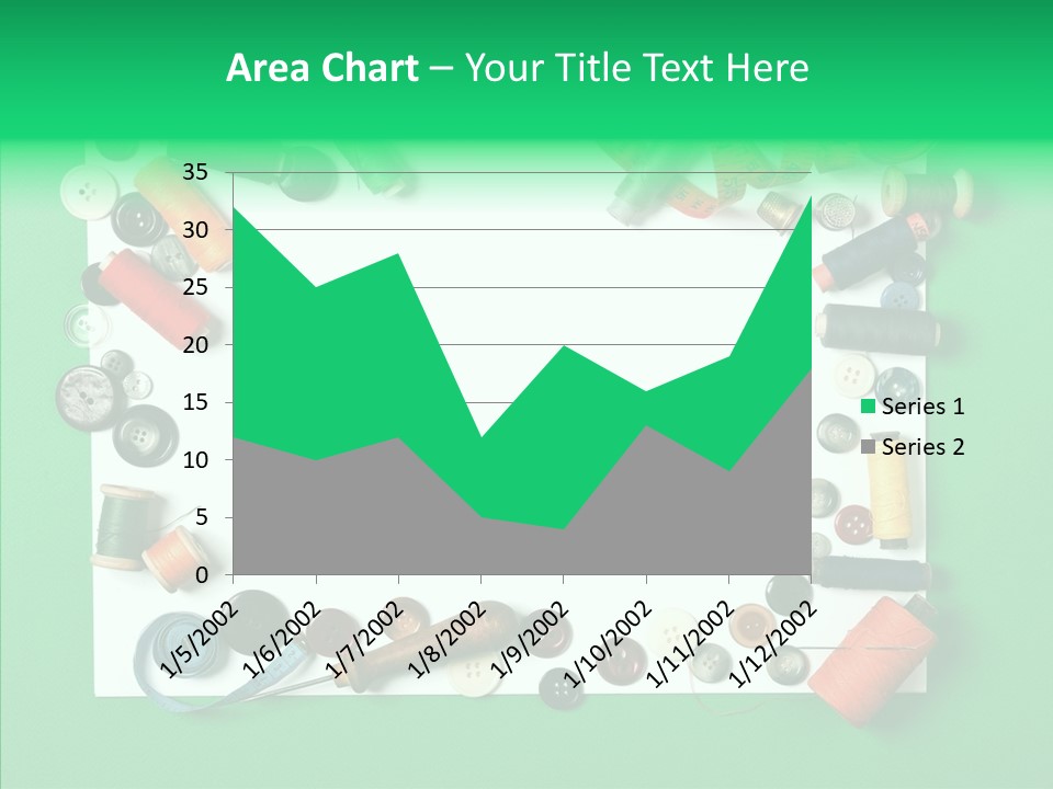 Seamstress Sewing Needle PowerPoint Template