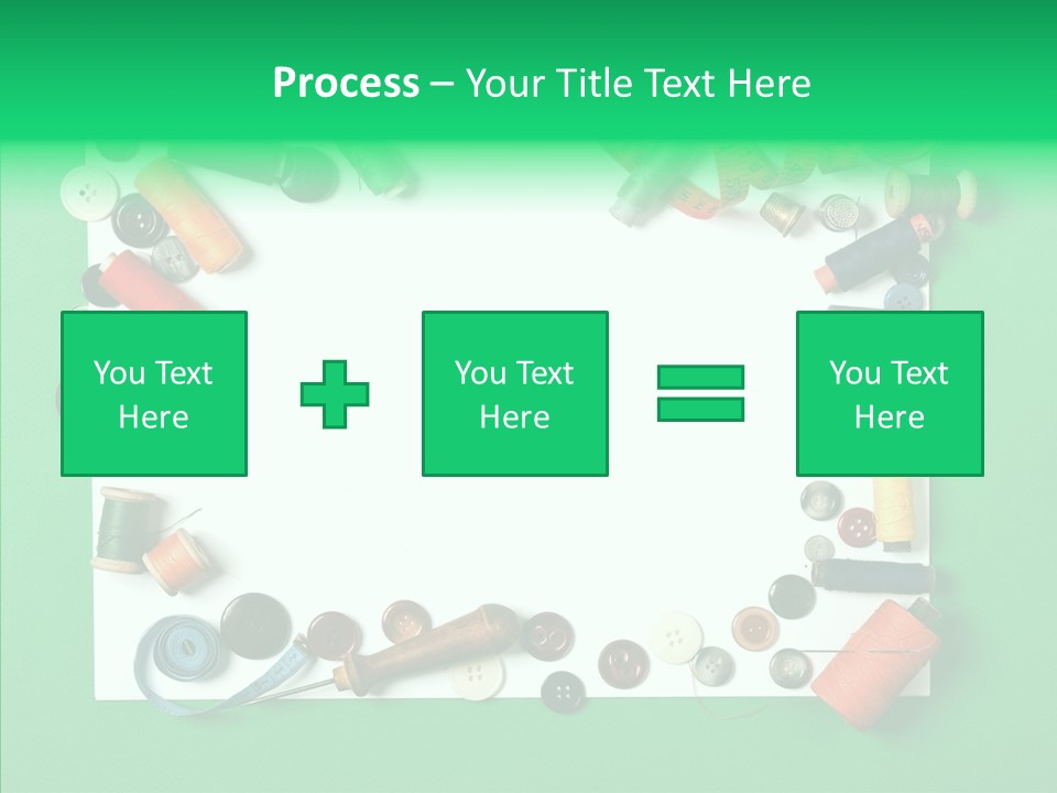 Seamstress Sewing Needle PowerPoint Template