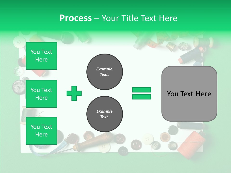 Seamstress Sewing Needle PowerPoint Template