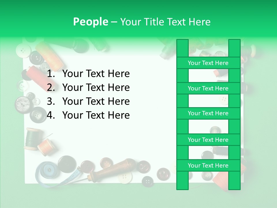 Seamstress Sewing Needle PowerPoint Template